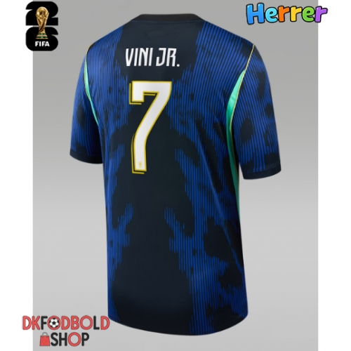 Brasilien Vinicius Junior #7 Udebanetrøje VM 2026 Kort ærmer